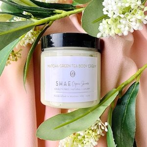 Matcha Green Tea Body Butter: Vegan Spa Moisturizer