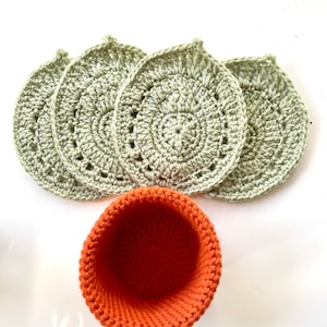 Succulent Leaf Coasters Crochet Pattern Beginner Coaster Set Crochet Pattern Easier Than Monstera Leaf Coasters image 2