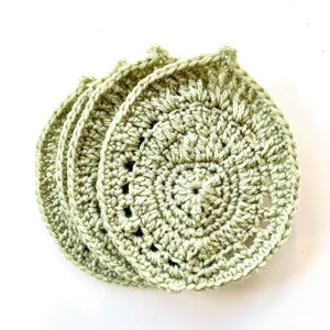 Succulent Leaf Coasters Crochet Pattern Beginner Coaster Set Crochet Pattern Easier Than Monstera Leaf Coasters image 5