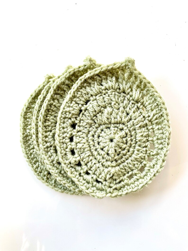 Succulent Leaf Coasters Crochet Pattern Beginner Coaster Set Crochet Pattern Easier Than Monstera Leaf Coasters image 5