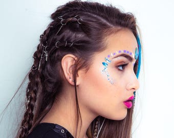 Hair rings, haarbedels, haarpiercings, Haarsierraden.