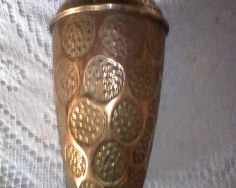 COPPER VASE // HAMMERED // Vintage // Copper - Brass