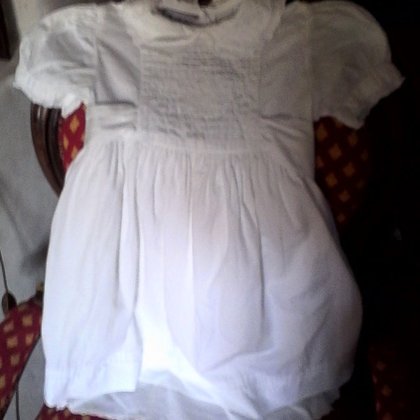 ANCIENNE ROBE  ENFANT  // Coton //  Pour :  Baptême  -  Mariage  -   Poupée