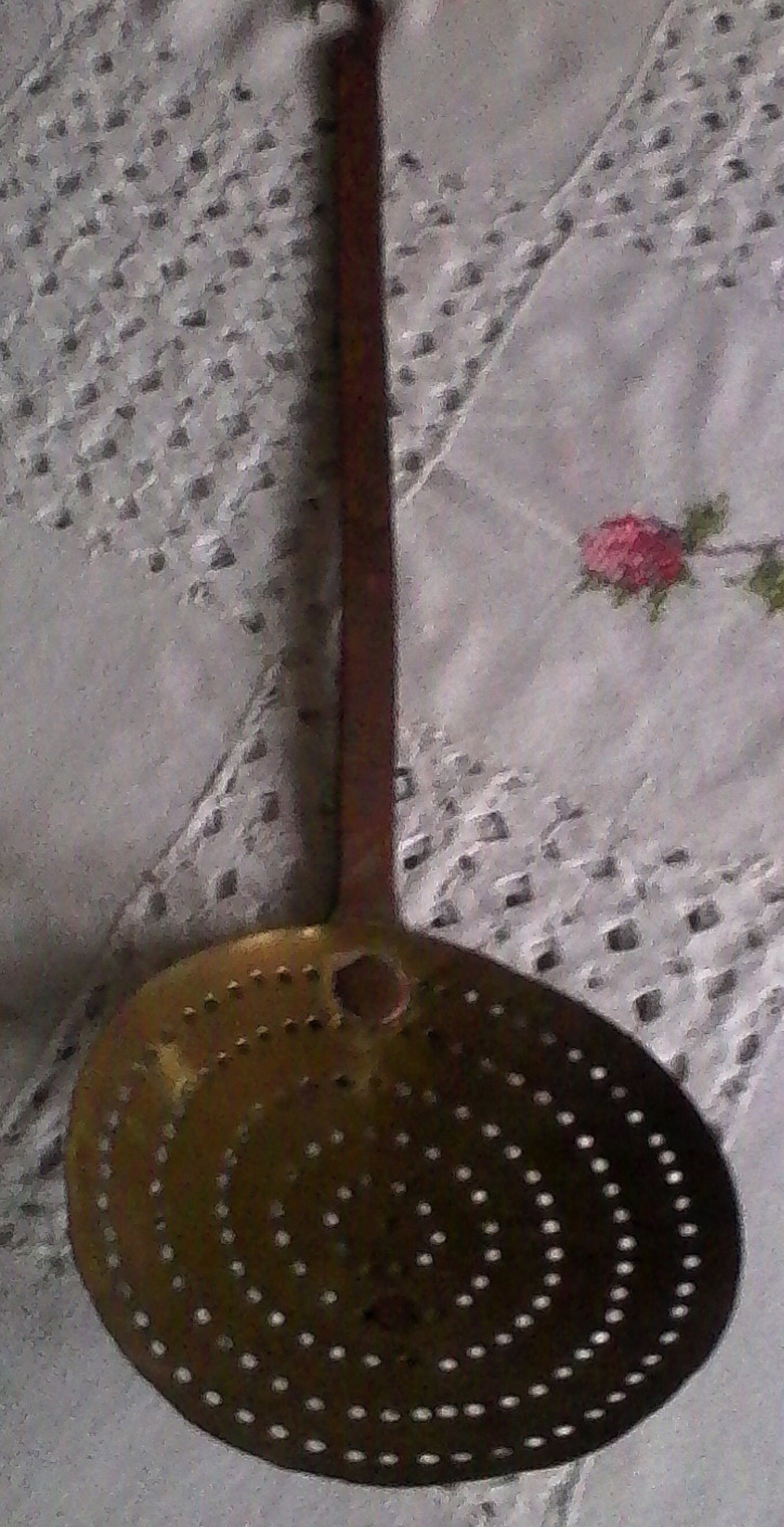 Vieille Louche en Cuivre Jaune // Déco Cuisine Rustique