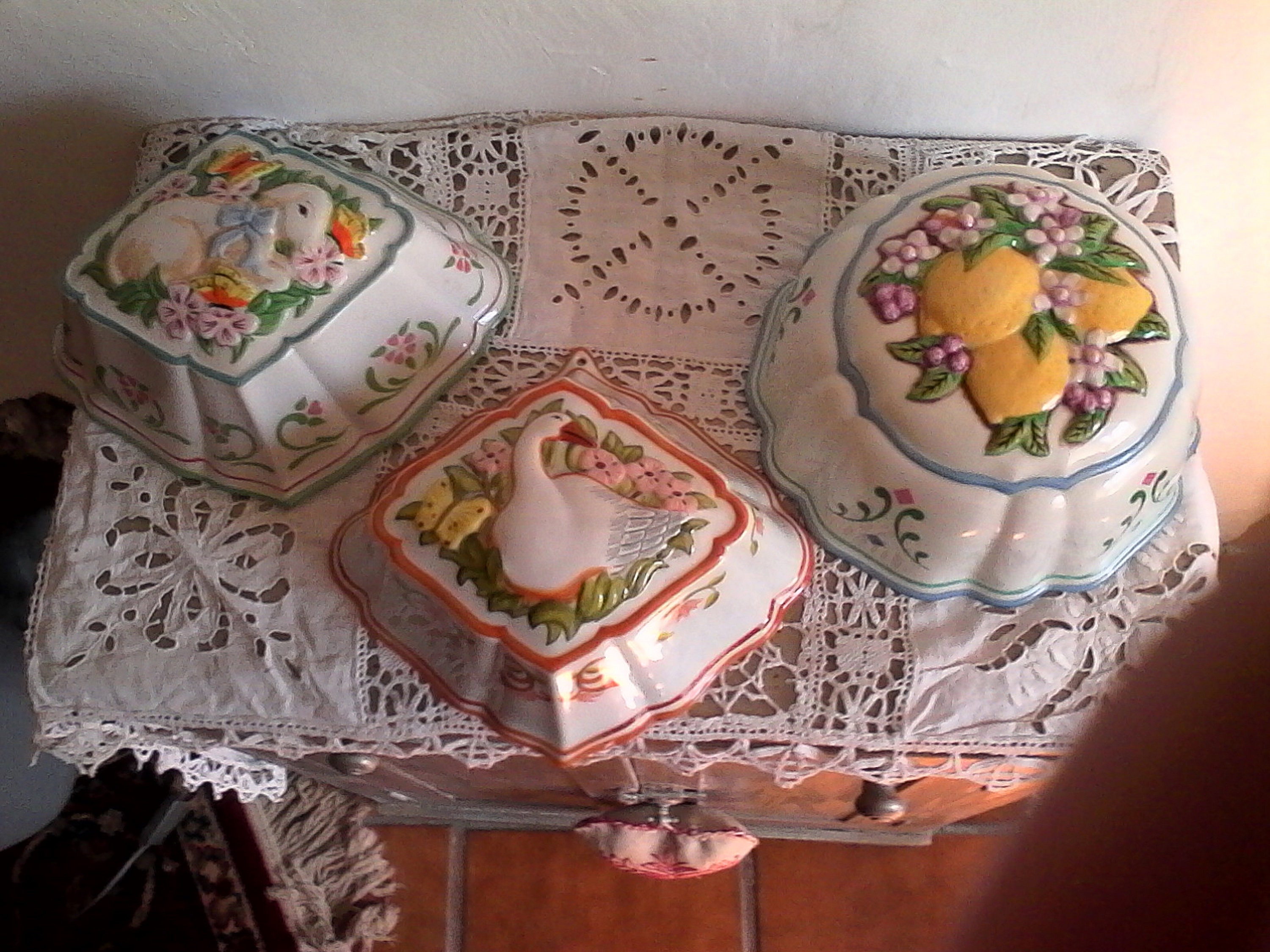 3 Moules Franklin Mint // Porcelaine Le Cordon Bleu Vintage