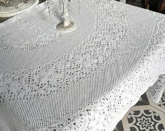 MANTEL GRANDE Estilo CROCHET