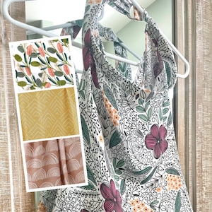 Muslin Nursing Cover- Wired Shaped Neckline: Lightweight and Breathable for Summer, Full Coverage Breastfeeding, Privacy, Nursing Apron