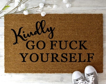 Fuck Off Doormat Etsy