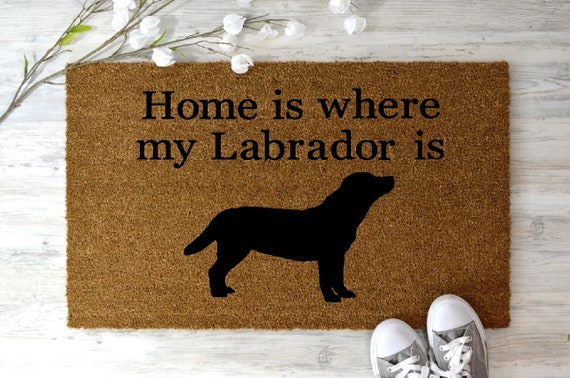 yellow lab doormat