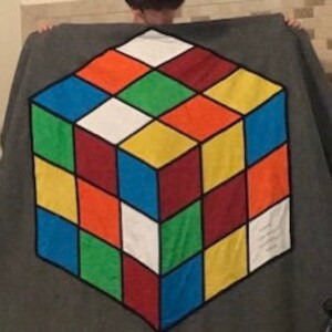 Colorful Cubes Quilt Pattern PDF - Rubic's Type Design