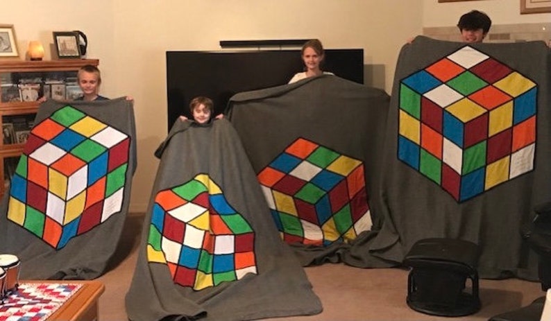 Colorful Cubes Quilt Pattern PDF - Rubic's Type Design - Etsy