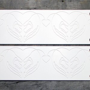 Longarm Quilting Groovy Pattern Boards set of 2 Baby Feet, Hearts, and Hands
