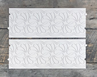 Longarm Quilting Groovy Pattern Boards set of 2 Flipping Feathers Design