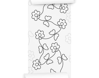 Groovy Patterns Longarm Quilting Pantograph - Butterflies and Flowers Design