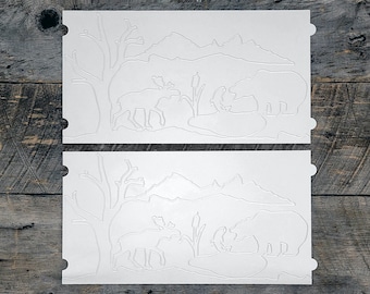 Longarm Quilting Groovy Pattern Boards set of 2 Into the Wild Design