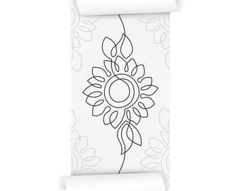 Groovy Patterns Longarm Quilting Pantograph - Sun Flower Blossoms