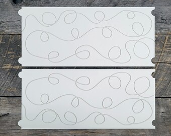 Longarm Quilting Groovy Pattern Boards Set of 2 Loop de Loop Design