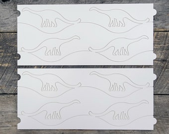 Longarm Quilting Groovy Pattern Boards set of 2 Brontosaurus Design