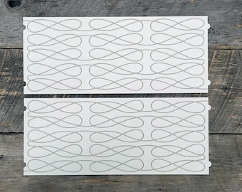 Longarm Quilting Groovy Pattern Boards Set of 2 Into Knots Design