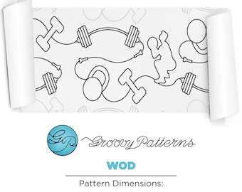 Groovy Patterns Longarm Quilting Pantograph - WOD Design