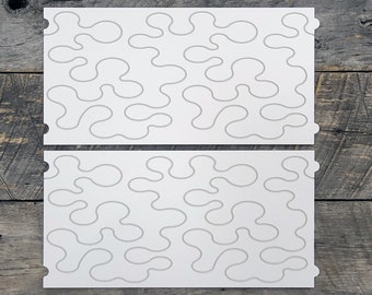 Longarm Quilting Groovy Pattern Boards Set of 2 All in Stipple Design