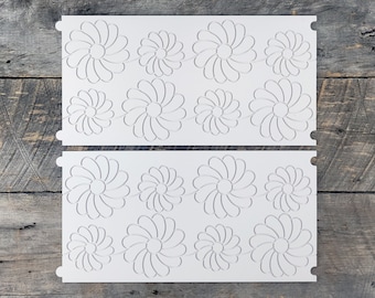 Longarm Quilting Groovy Pattern Boards set of 2 Daisy Chain Design