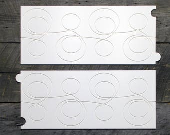 Longarm Quilting Groovy Pattern Boards set of 2 Running in Circles Design