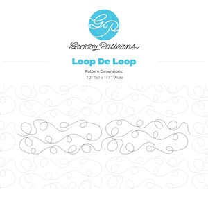 Groovy Patterns Longarm Quilting Pantograph - Loop De Loop Design - Etsy