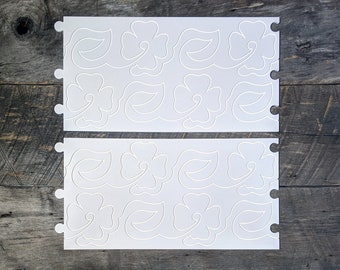Longarm Quilting Groovy Pattern Boards set of 2 Flowering Dogwood Design
