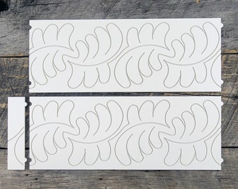 Longarm Quilting Groovy Pattern Boards set of 2 Fancy Feathers Design