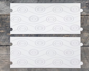 Longarm Quilting Groovy Pattern Boards set of 2 Lotus Leaves Design