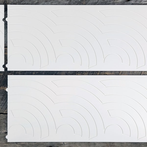 Longarm Quilting Groovy Pattern Boards set of 2 Large Baptist Fan Design