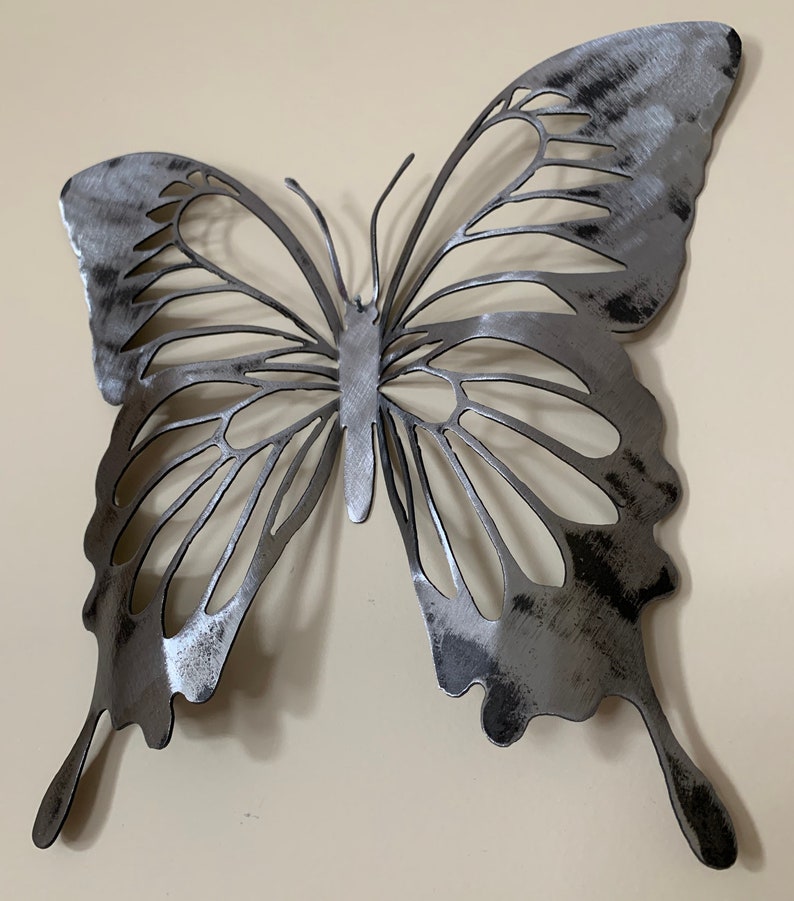Steel Butterfly Wall Decor Etsy