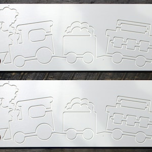 Longarm Quilting Groovy Boards set of 2 Train Design