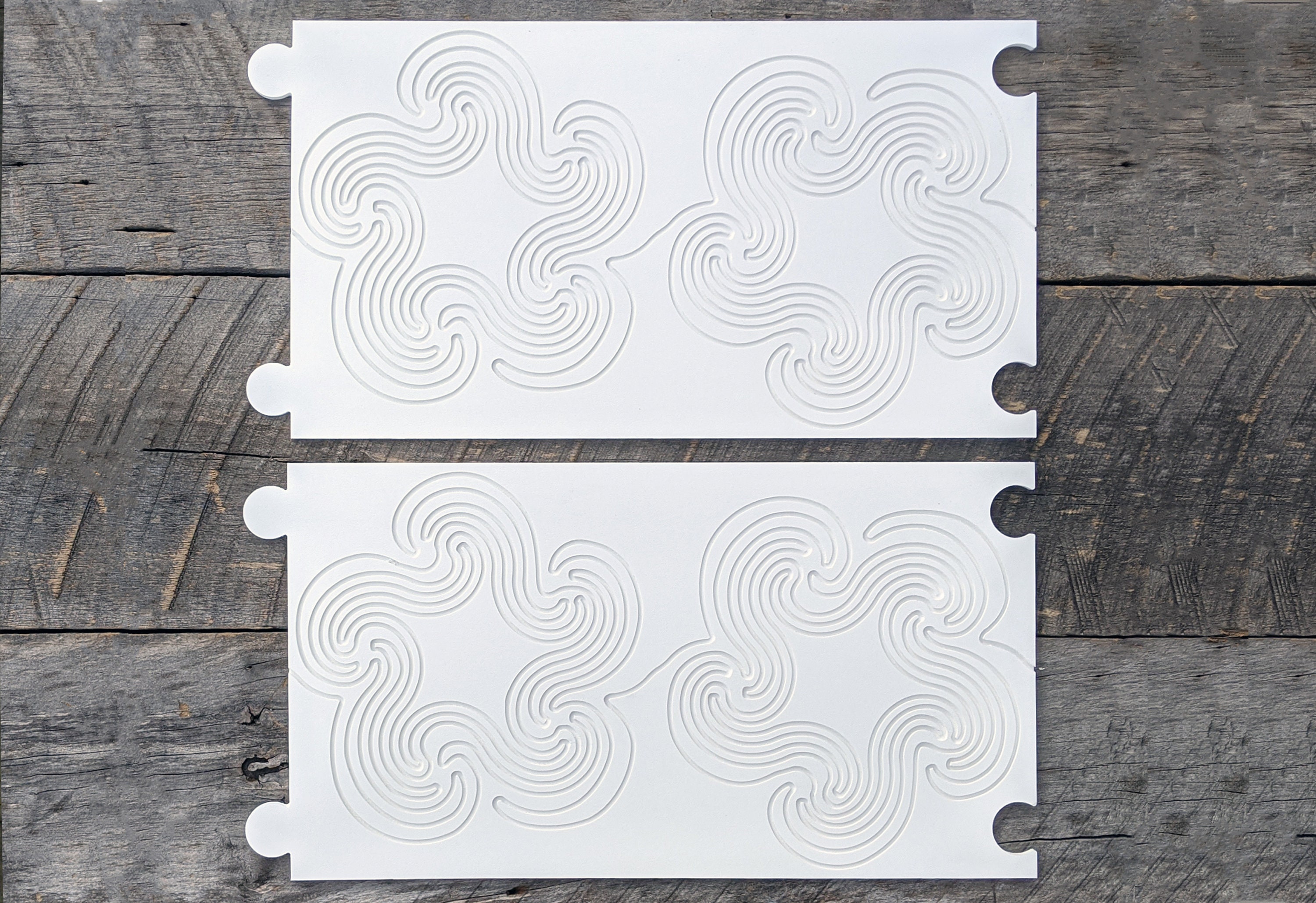 Longarm Quilting Groovy Pattern Boards Set of 2 Twist in the Wind