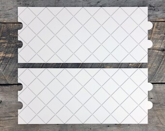 Longarm Quilting Groovy Pattern Boards set of 2 Cross Hatch Design