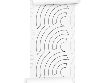 Groovy Patterns Longarm Quilting Pantograph - Baptist Fans Continuous Design