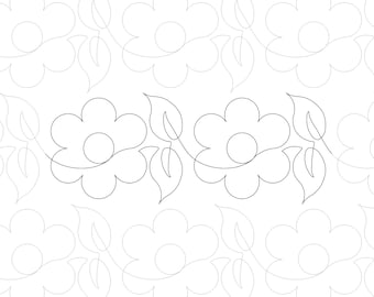 Groovy Patterns - Cheer Up Buttercup - Edge-to-Edge Digital Quilt Pattern