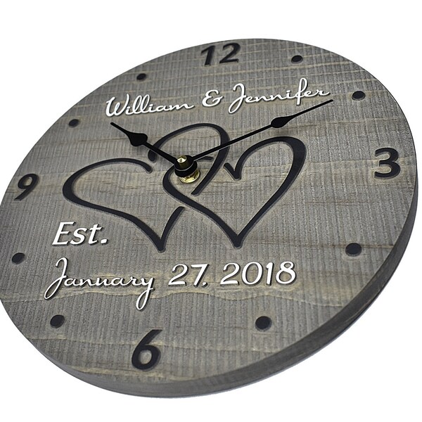 1st Wedding Anniversary Gift Clock 60+ Gift Ideas for 2023