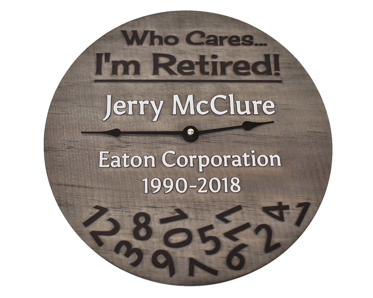 11 Inch Personalized Retirement Clock. Great Retiree Gift for Etsy
