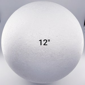 Bolas de poliestireno expandido blancas, redondas y lisas, para modelar, para proyectos de bricolaje y manualidades (varios tamaños).