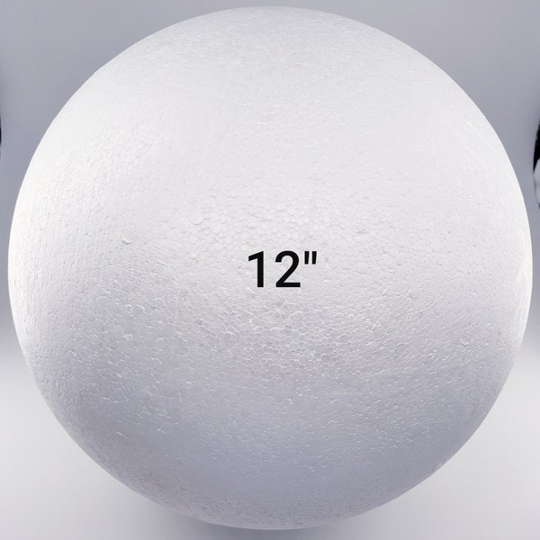 White Round Smooth Poly Foam Modelling Polystyrene Styrofoam  Ball for DIY Projects Crafts/polystyrene spheres(Various Sizes)