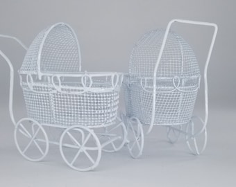 Handmade Baby Shower Favor Centerpiece or Decorations  Metal Carriages/Metal buggy/Party decoration/Gifts topper/Unique Shower Gift