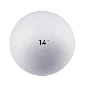 White Round Smooth Poly Foam Modelling Polystyrene Styrofoam Ball for ...