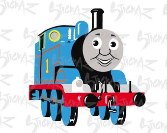 Thomas the tank engine, train, Cutting file download SVG, EPS, DXF, png, for Silhouette Cameo or Cricut