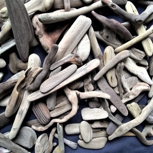 OVER 250 Driftwood pieces 3&quot; to 8&quot; A generous supply of quality pieces!, 250 pieces of Northern California, Ocean driftwood, mobiles