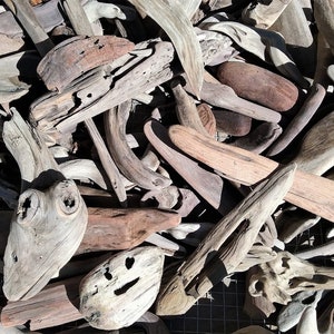 200+ Driftwood Pieces, 3&quot; to 12&quot; California driftwood,driftwood arts and crafts,natural ocean driftwood,beach wood