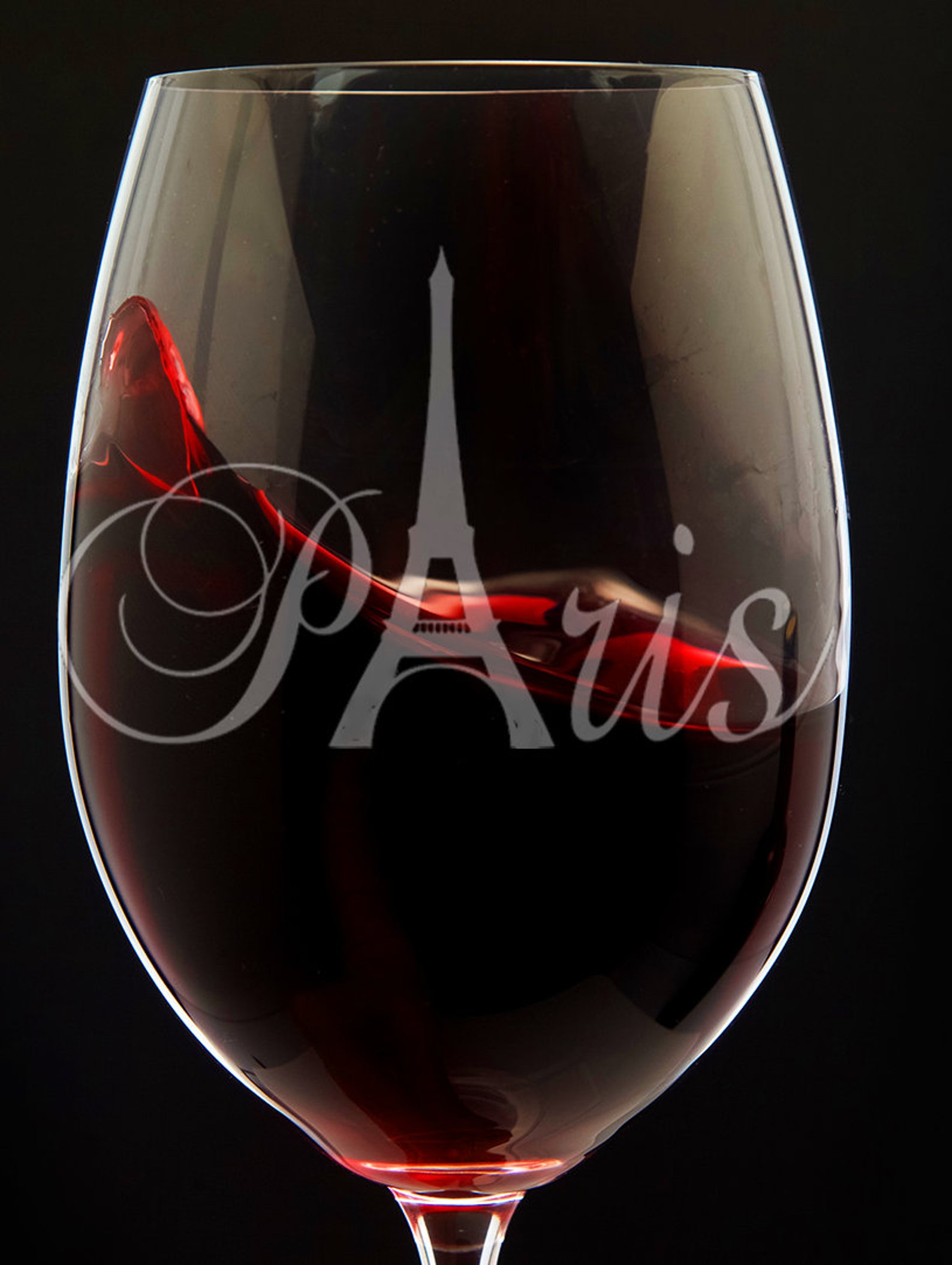 Eiffel Tower Wine Glass Paris Wine Glass Paris Gift Eiffel Etsy