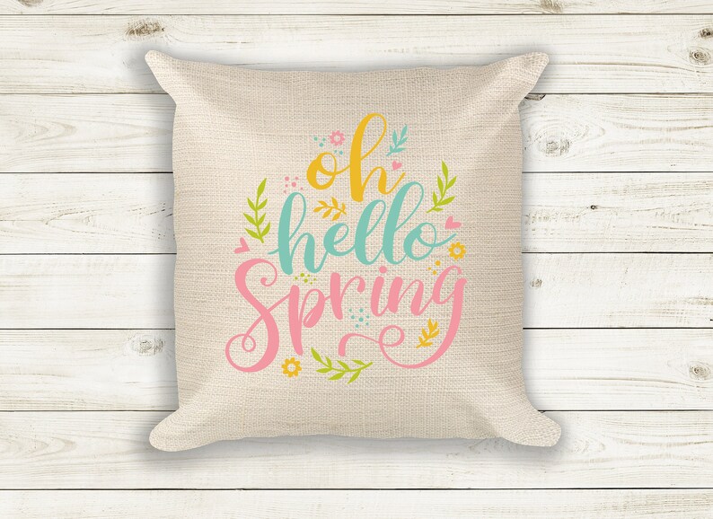hello throw pillow