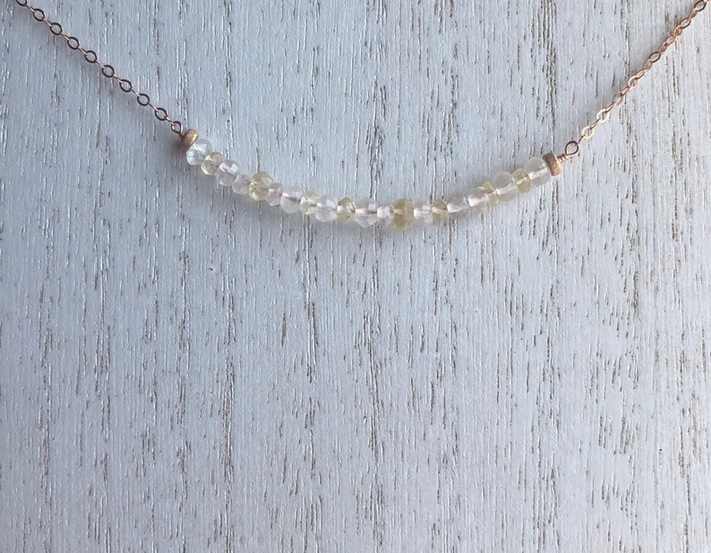 Multi Gemstone Bar Choker